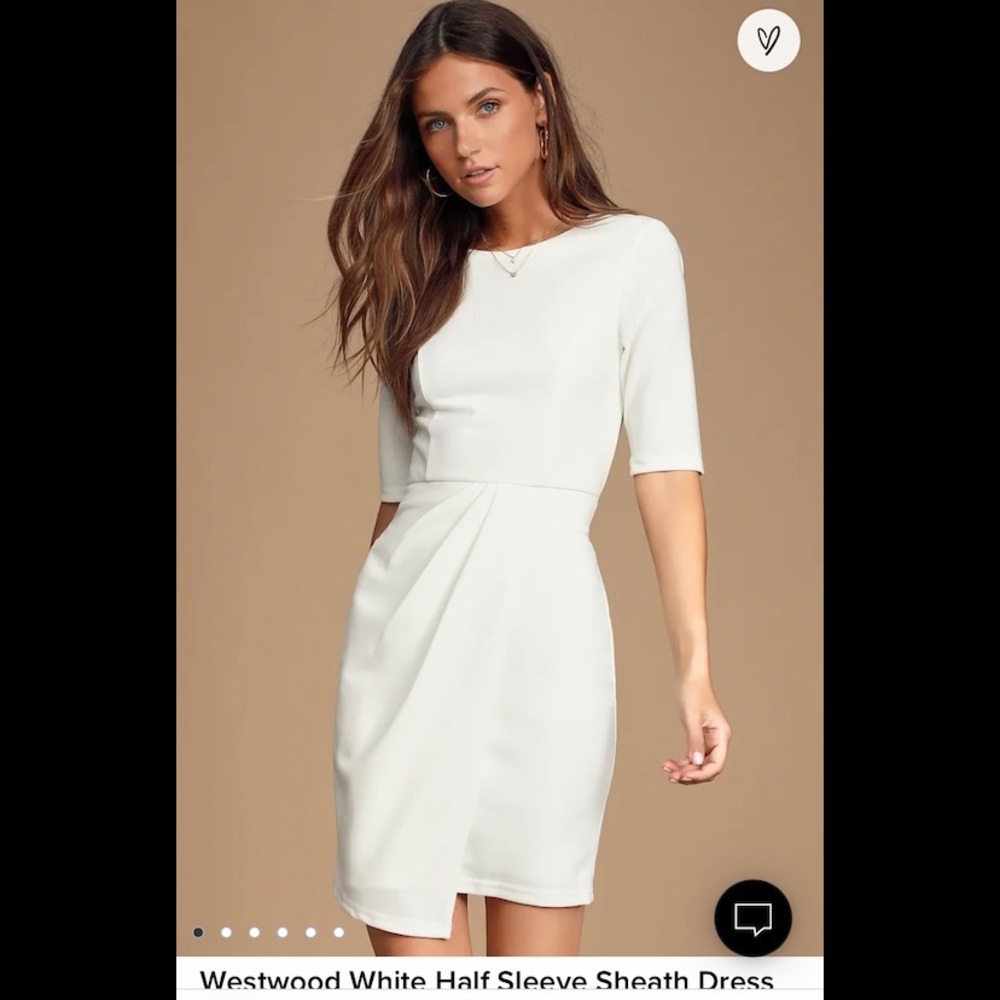 Lulu's Elegant White Dress